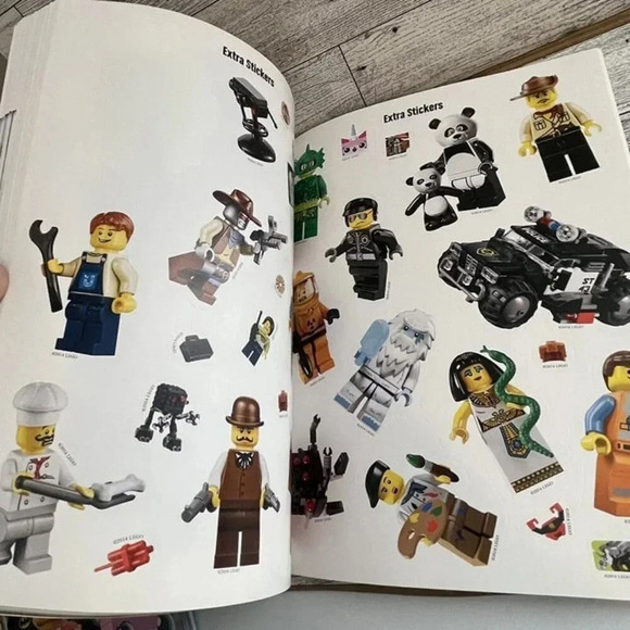 Lot Of 2 Lego Movie Books-Essential Guide-Sticker Book 1/2 Full - Picture 11 of 12